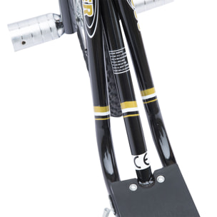 Trottinette patinette freestyle grandes roues pneumatiques Ø 41 cm hauteur guidon réglable béquille pegs inclus acier noir