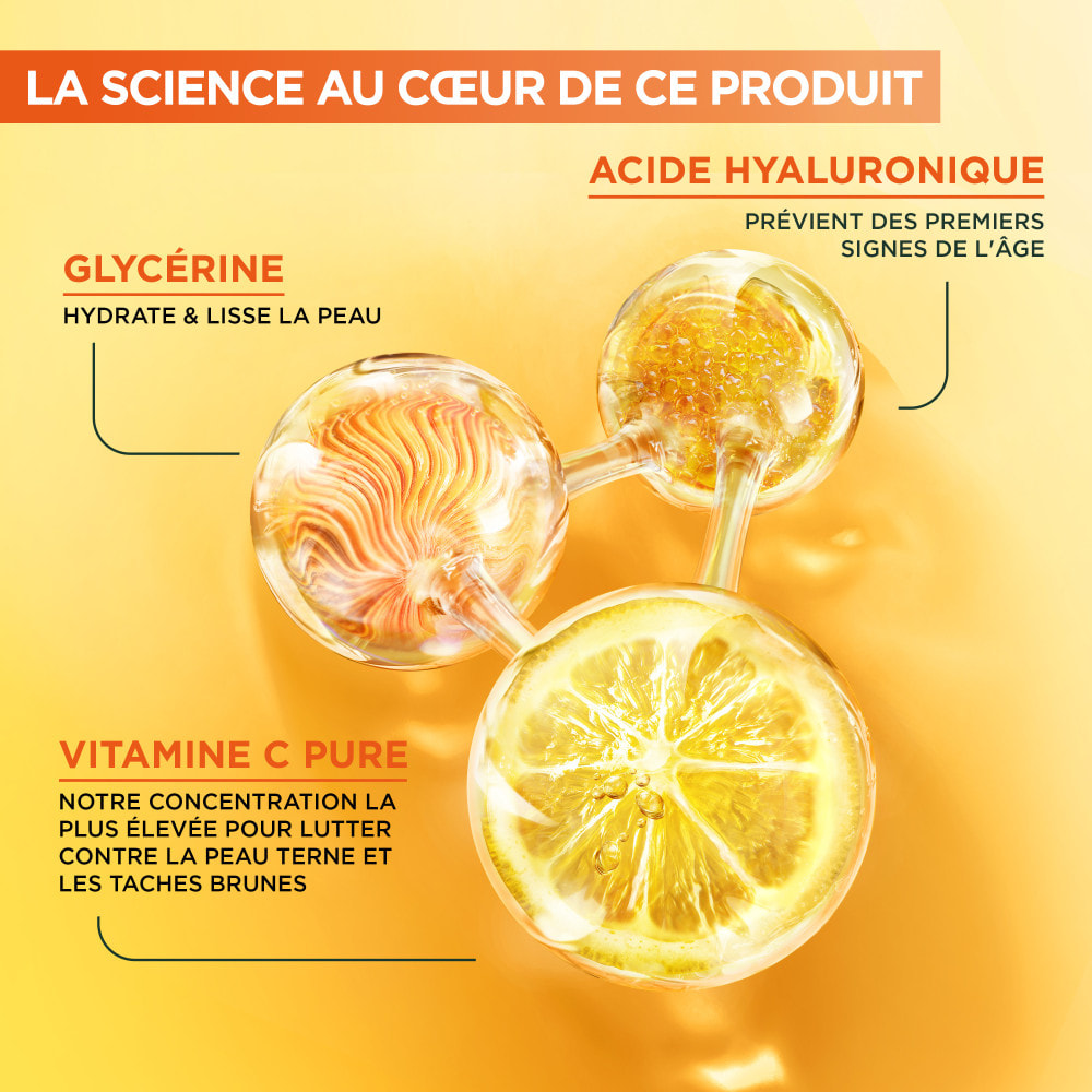 Garnier SkinActive Vitamine C Sérum Nuit Booster d'Éclat 30mL