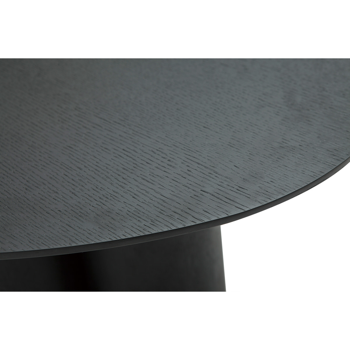 Table basse design bois noir L78 cm HOLLEN