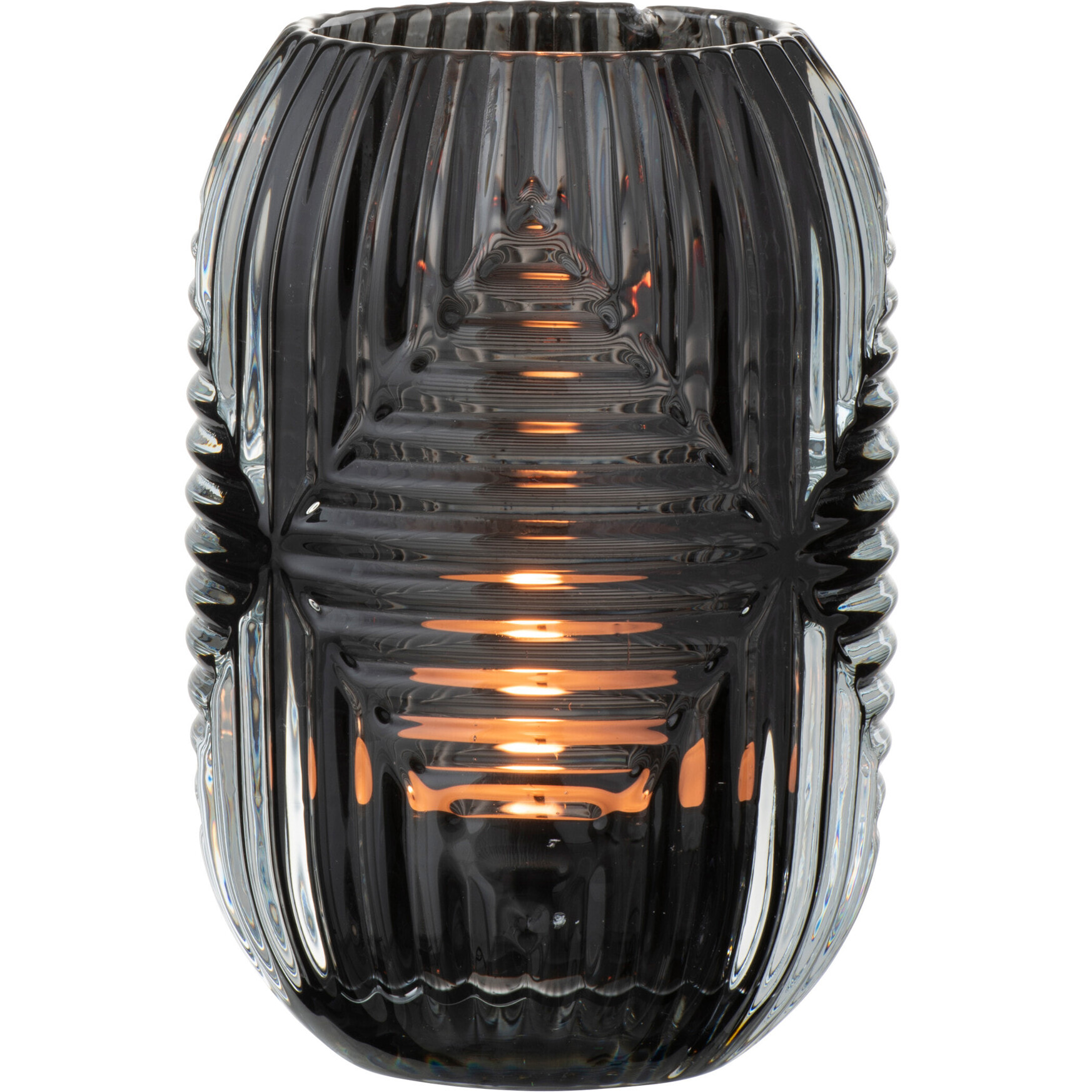J-Line photophore Haut Lignes - verre - gris