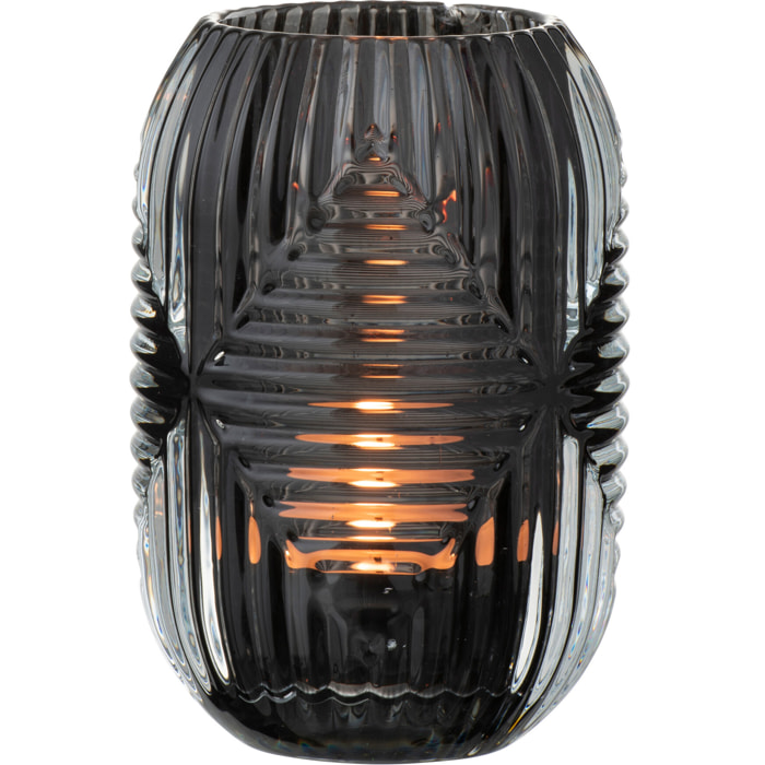 J-Line photophore Haut Lignes - verre - gris