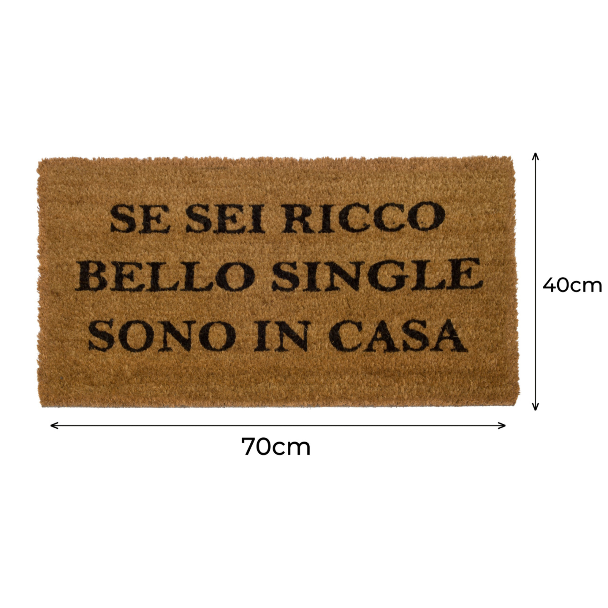 Zerbino Ingresso Casa Antiscivolo In Cocco Ricco E Single