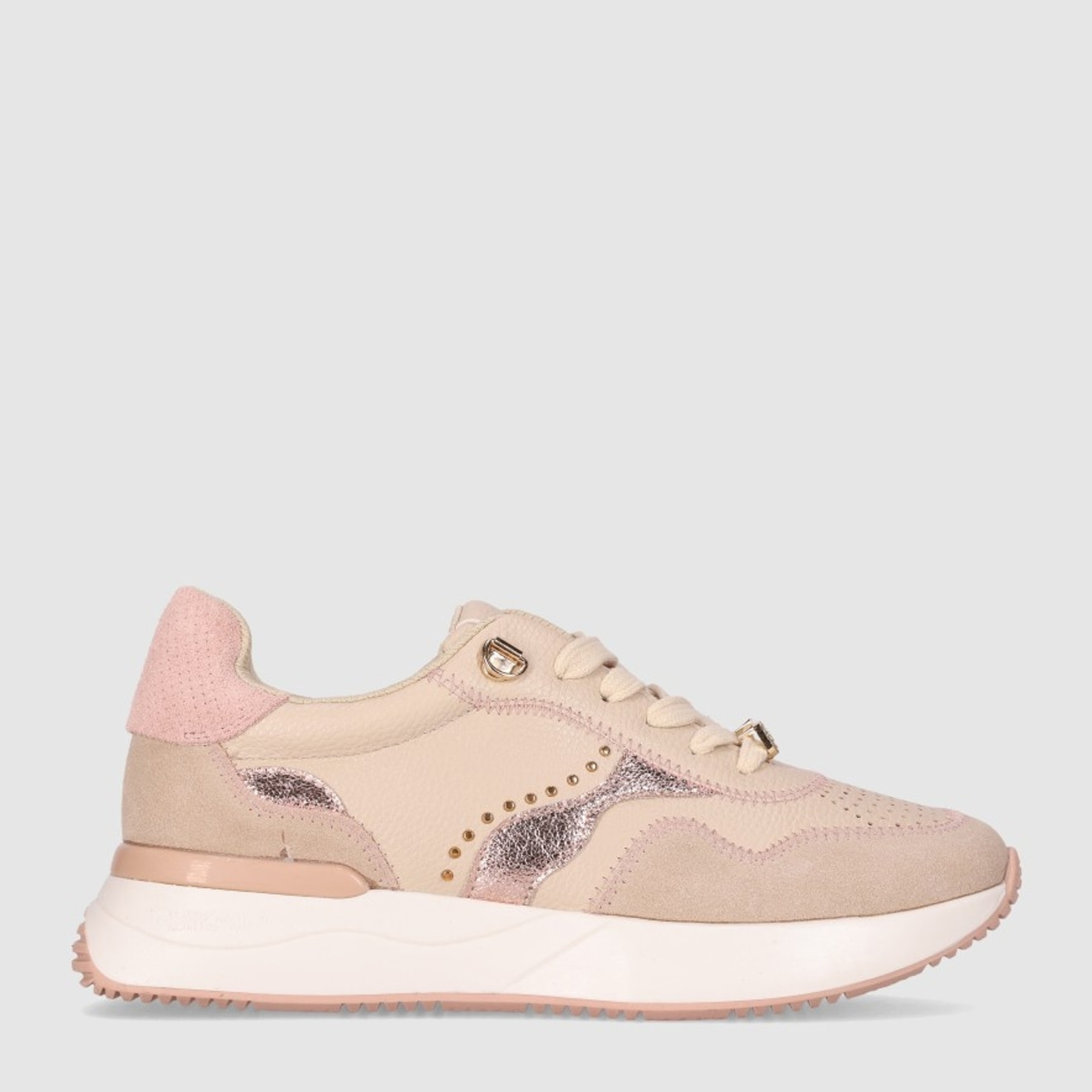 Deportivos de Serraje - Rosa - Tacón: 3 cm
