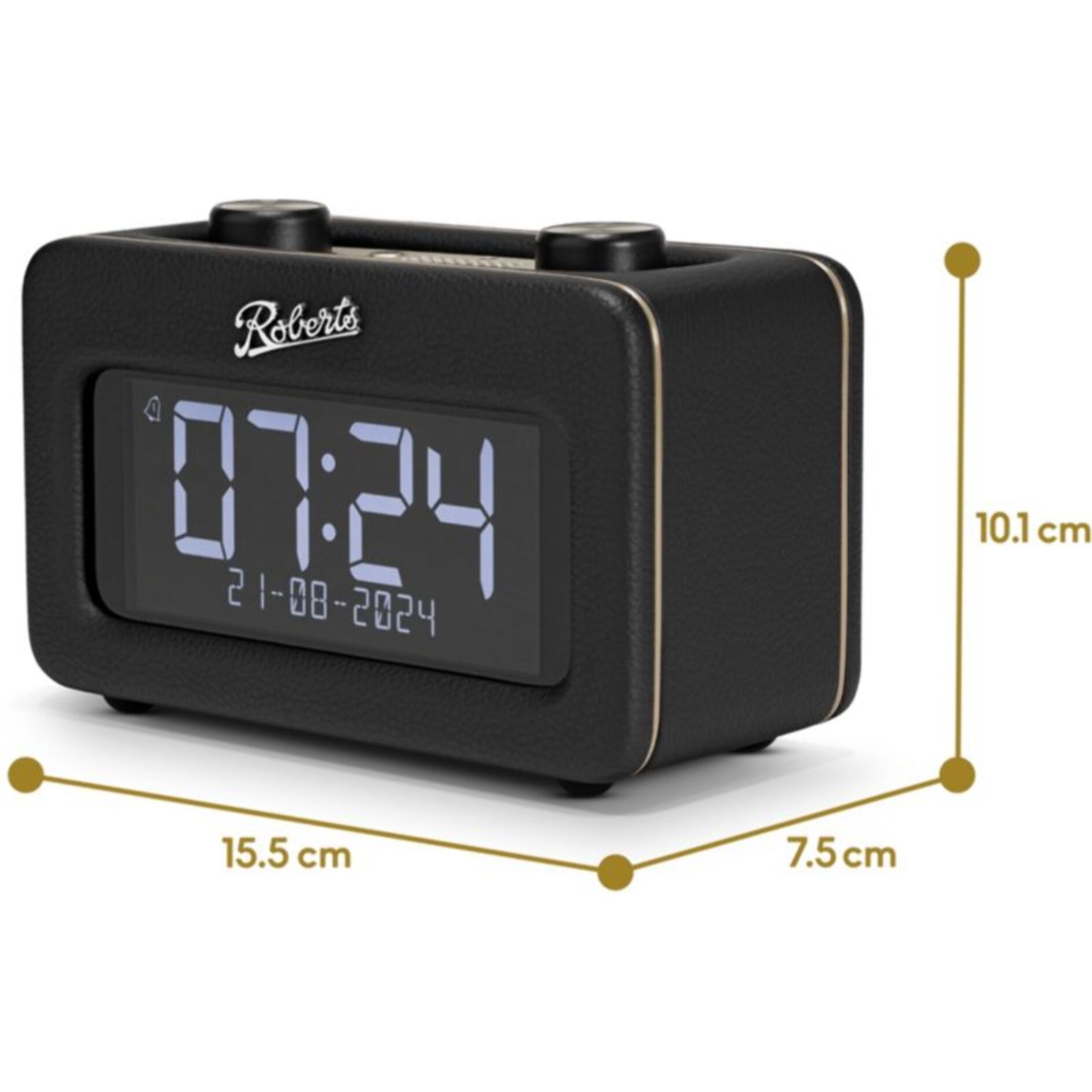Radio réveil ROBERTS ECRAN LCD REVIVAL REST NOIR