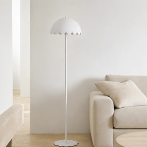 Lampadaire en métal blanc H142 cm - Flow