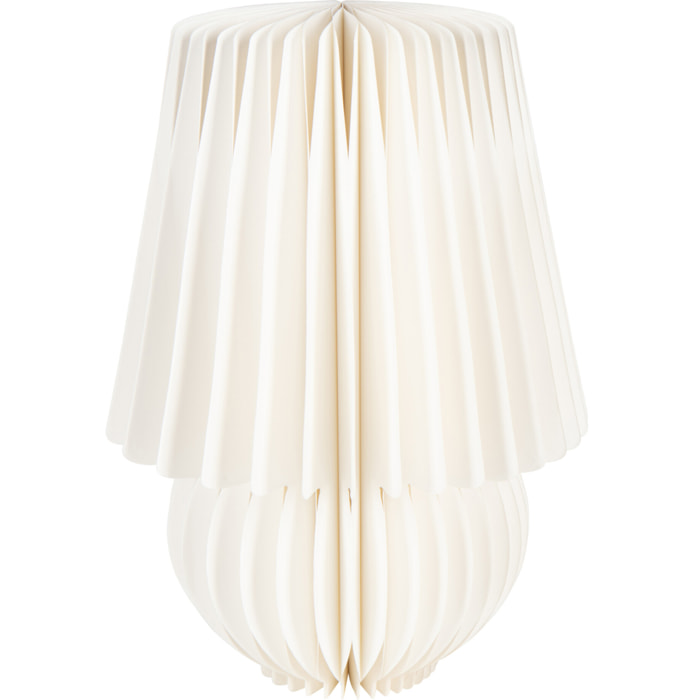 J-Line abat-jour Pliable - papier - blanc cassé