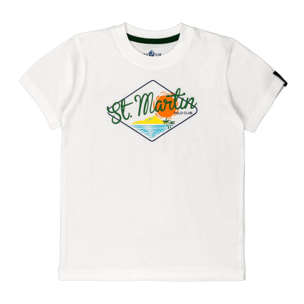 T-shirt con stampa logo