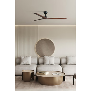 KLIM L Ventilatore a soffitto  nero/noce TUYA
