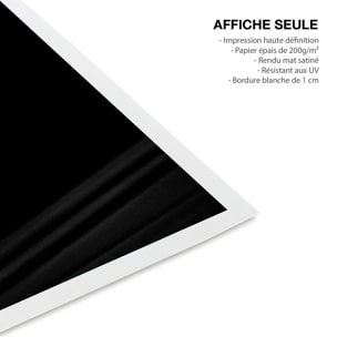 Affiche noir et blanc célébrités Edith Piaf sur scène en 1959 Affiche seule