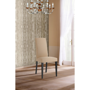 Tomasucci Ensemble de 2 chaises LELLA en tissu beige