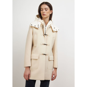 CAPPOTTO BIANCO LANA CONBIPEL