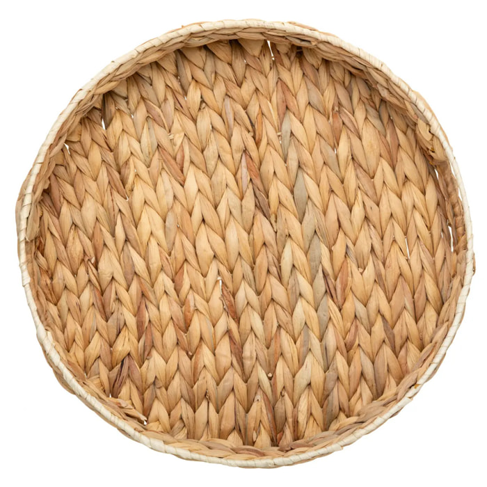 Plateau rond 35cm "Jacynte" jacynthe d'eau