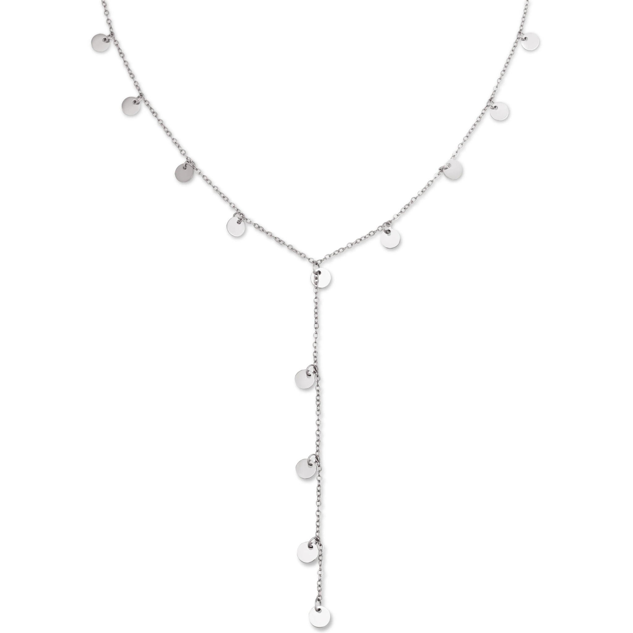 Collana And Mini Moon in Acciaio