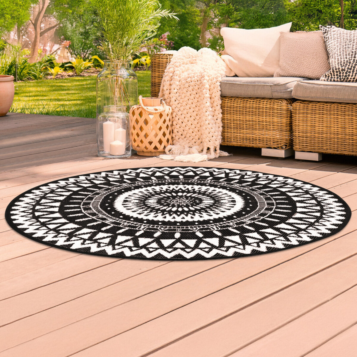 Tapis extérieur rond