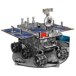 Puzzle 3D Jade Rabbit Lunar Rover 53 piezas. 13,8x13,8x11,4 cm.