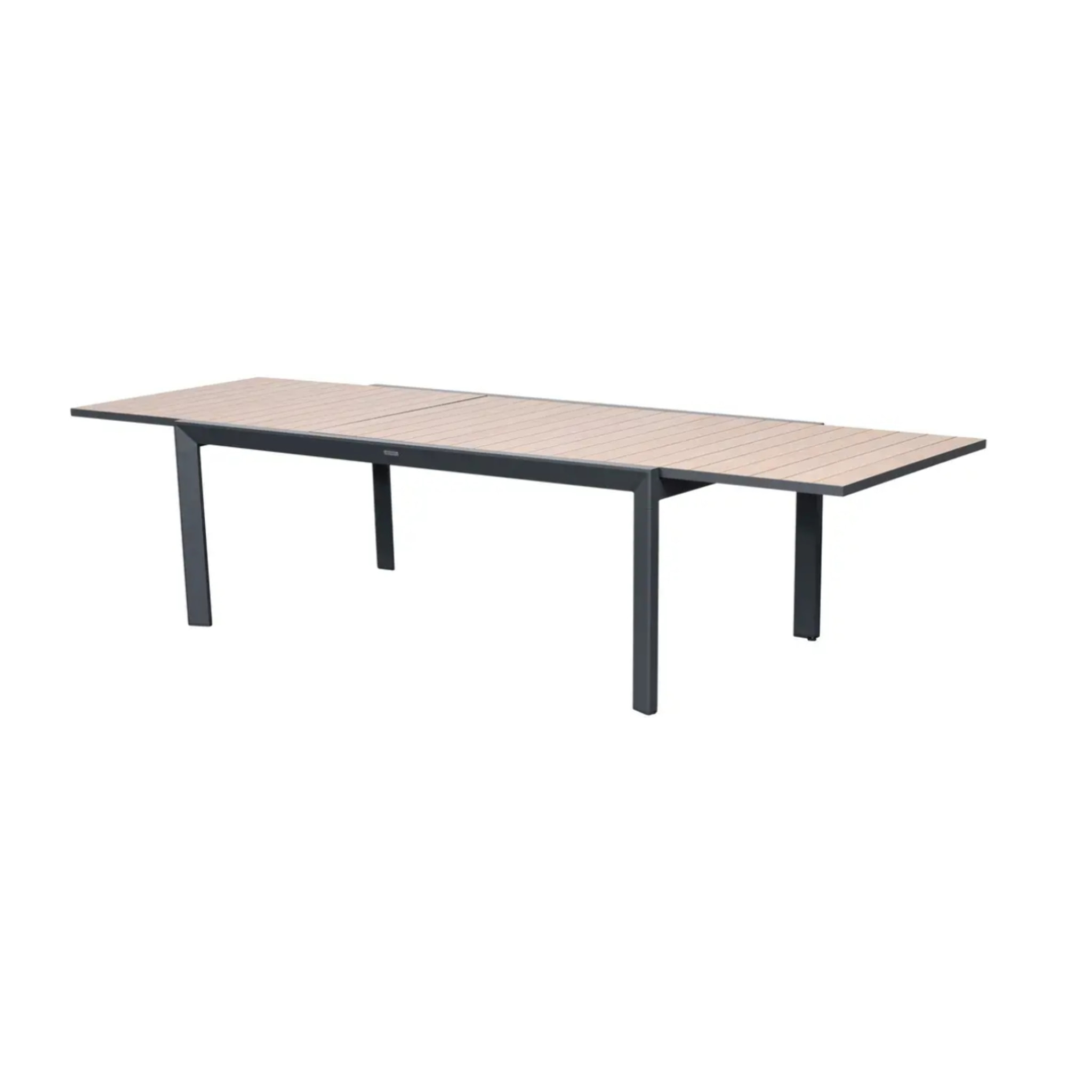Table de jardin 12 places Evasion extensible honey graphite