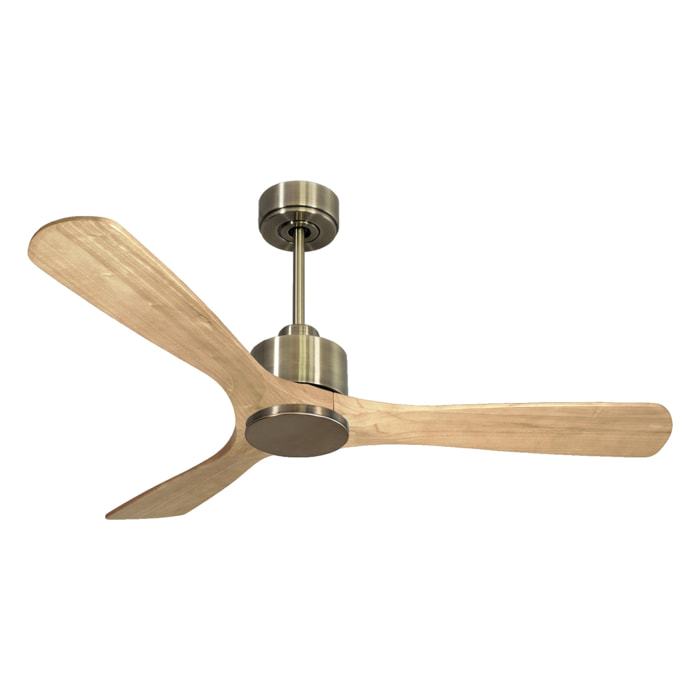 Ventilateur de plafond Réversible  Thermostat Wifi Moteur à courant continu Toits en pente Télécommande Hypersilence Mémoire