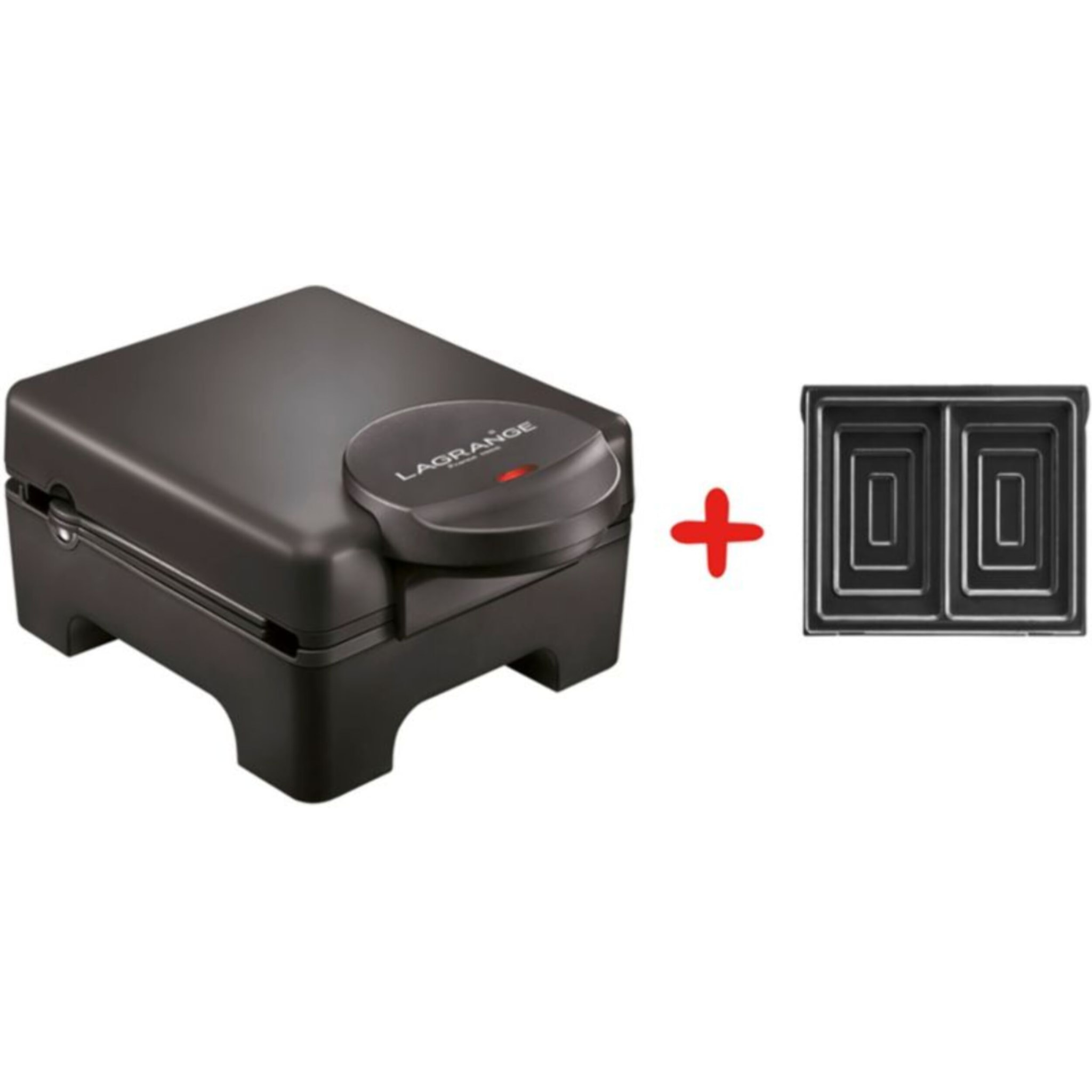 Croq/Gauf/Gril LAGRANGE Tarti Gaufres noir maxi