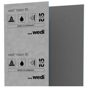 Panneaux de construction WEDI Vapor 85, pare vapeur 250 x 60 x 2 cm