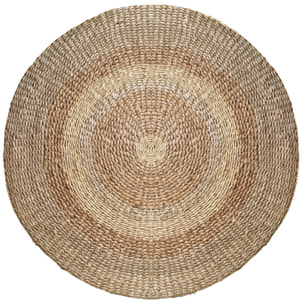 Tapis rond naturel en posidonie 150 cm - Angola