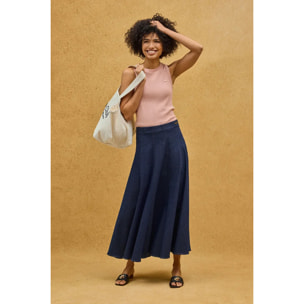 Canotta rosa pallido a coste con logo Polo Club