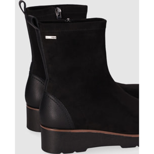 Botines de Tejido - Negro - Tacón: 4 cm