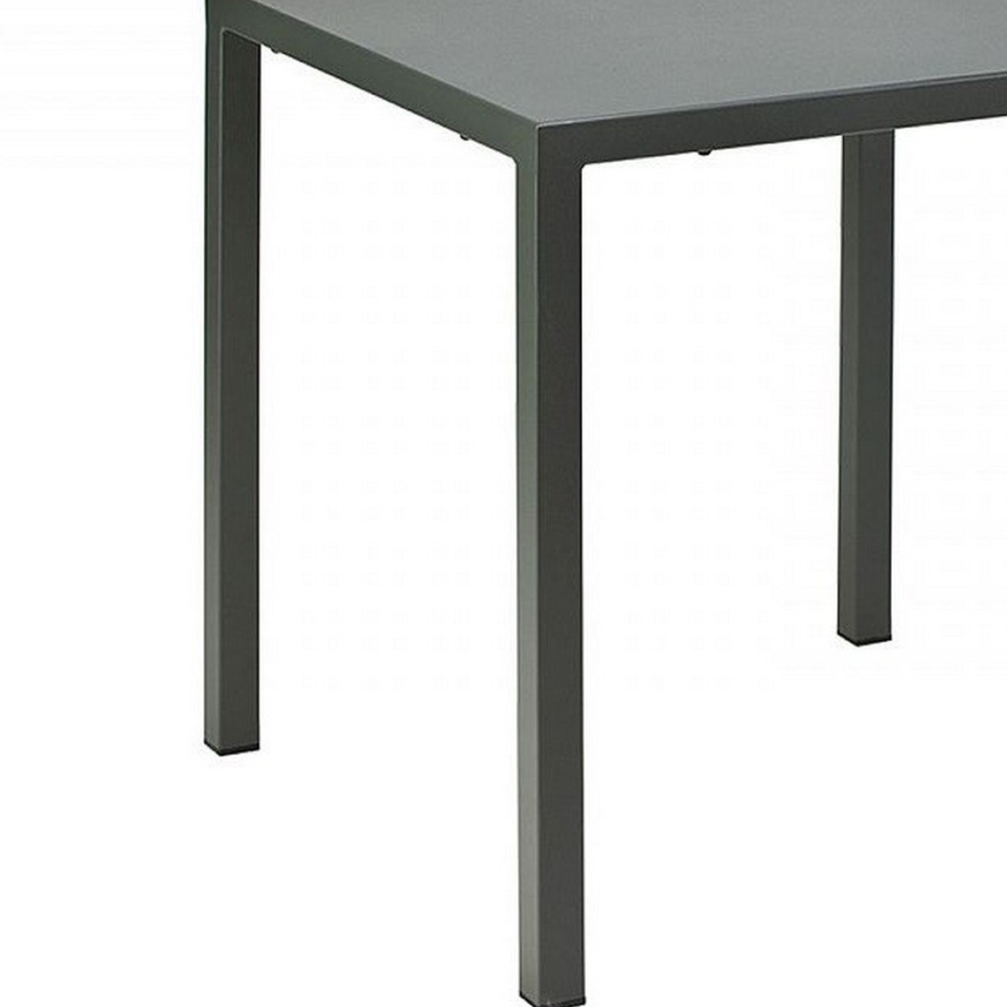 Tavolo MARSIGLIA in metallo antracite 70x70 cm, impilabile