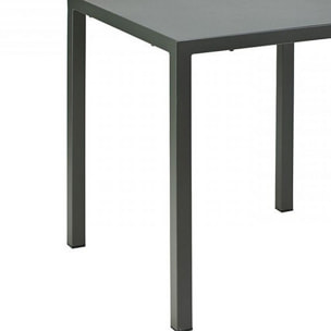 Tavolo MARSIGLIA in metallo antracite 70x70 cm, impilabile