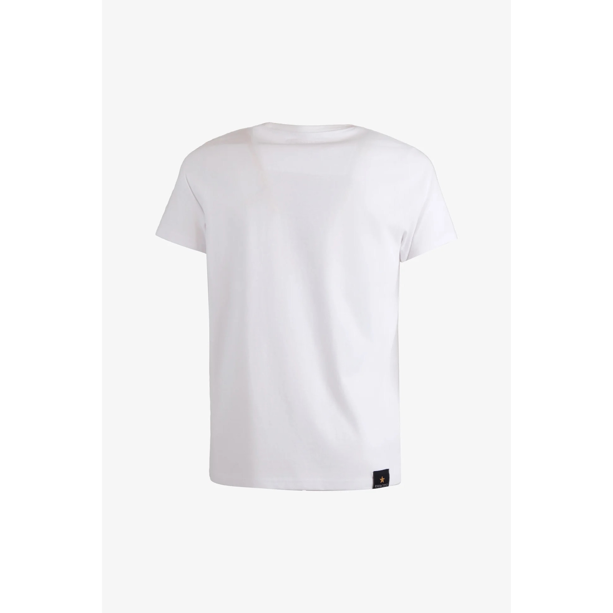 T-shirt Esercito bianca in cotone uomo