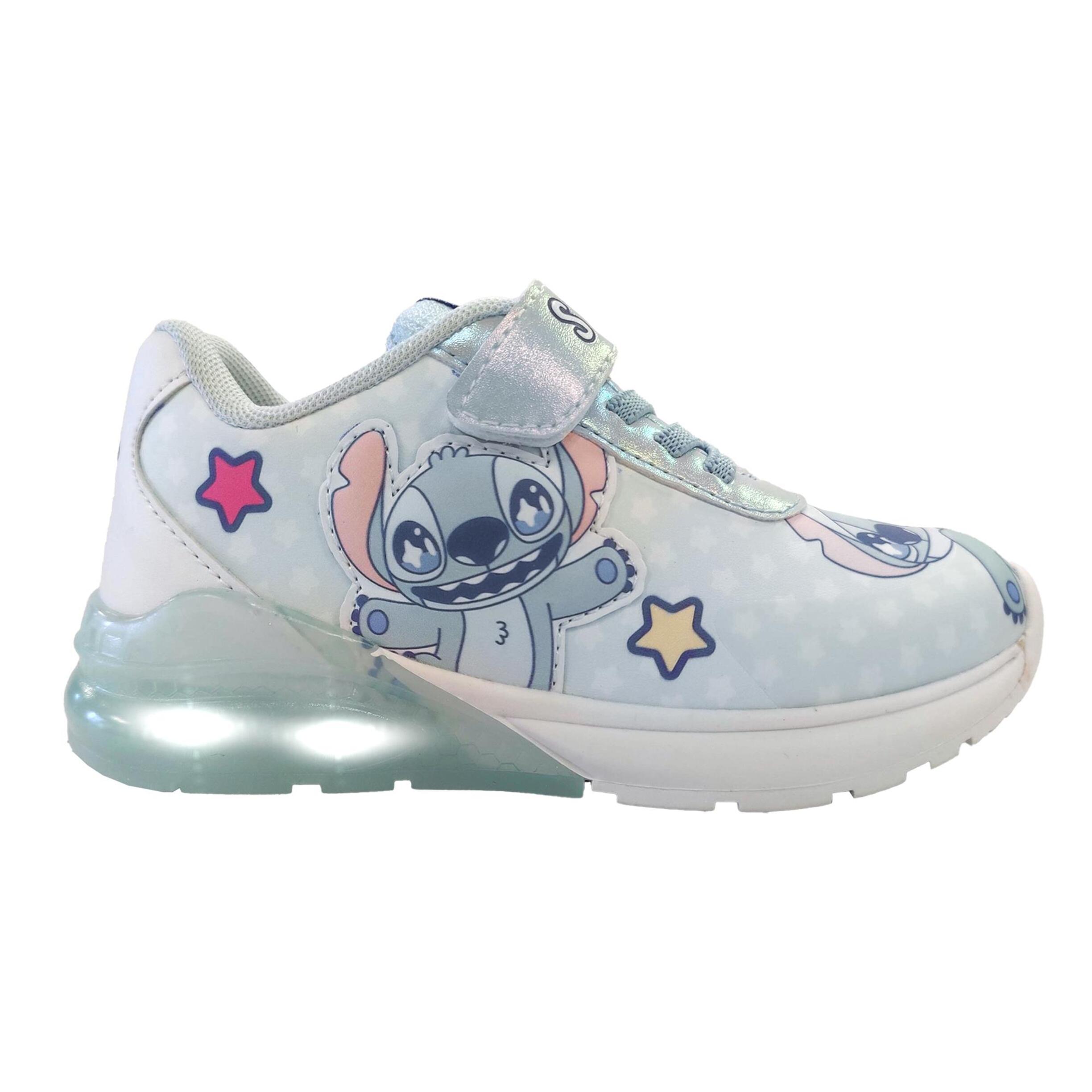Zapatilla deportiva infantil suela ligera con luces "Stitch"