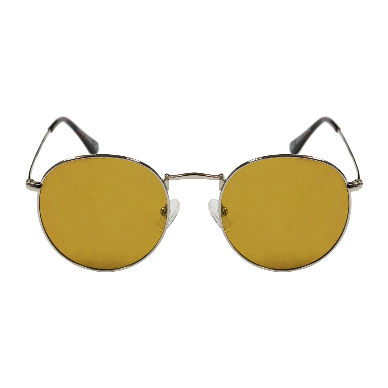 Gafas de sol OCEAN TOKYO - Plateado brillante / Ámbar transparente