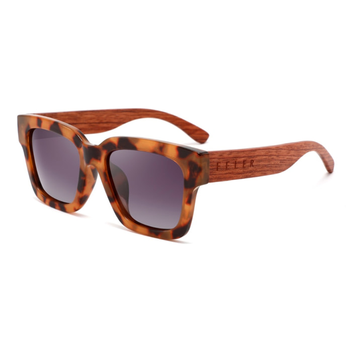 Gafas de Sol Feler 1535-7 Polarizadas de Madera Unisex 51 mm