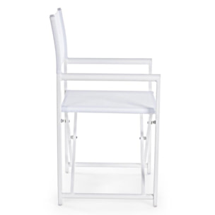 Set 2 sedie regista in alluminio Gilda da giardino richiudibili