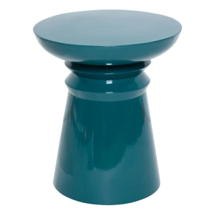 Table d'appoint Jaya ronde D.38cm bleu