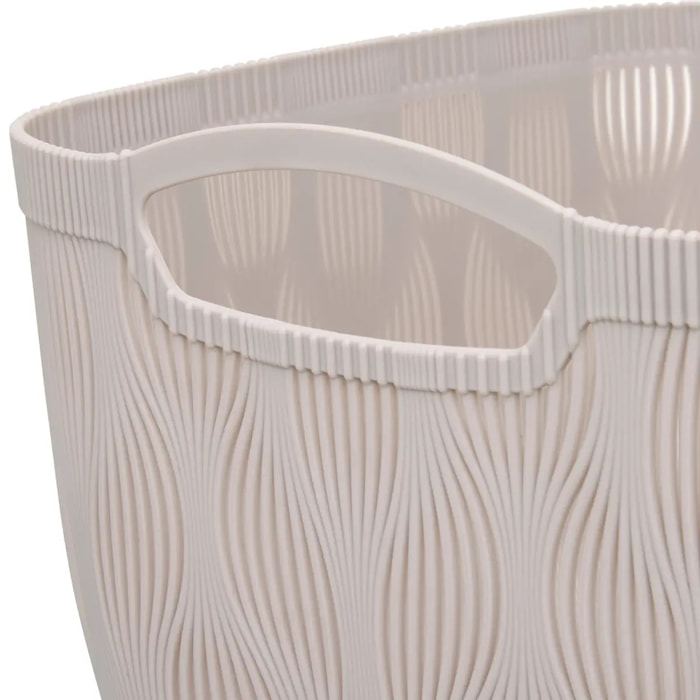 Panier à linge Leaf 15L beige
