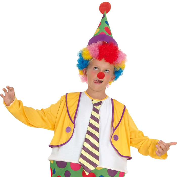 Vestito Travestimento Costume Carnevale Clown Multicolore Bambino