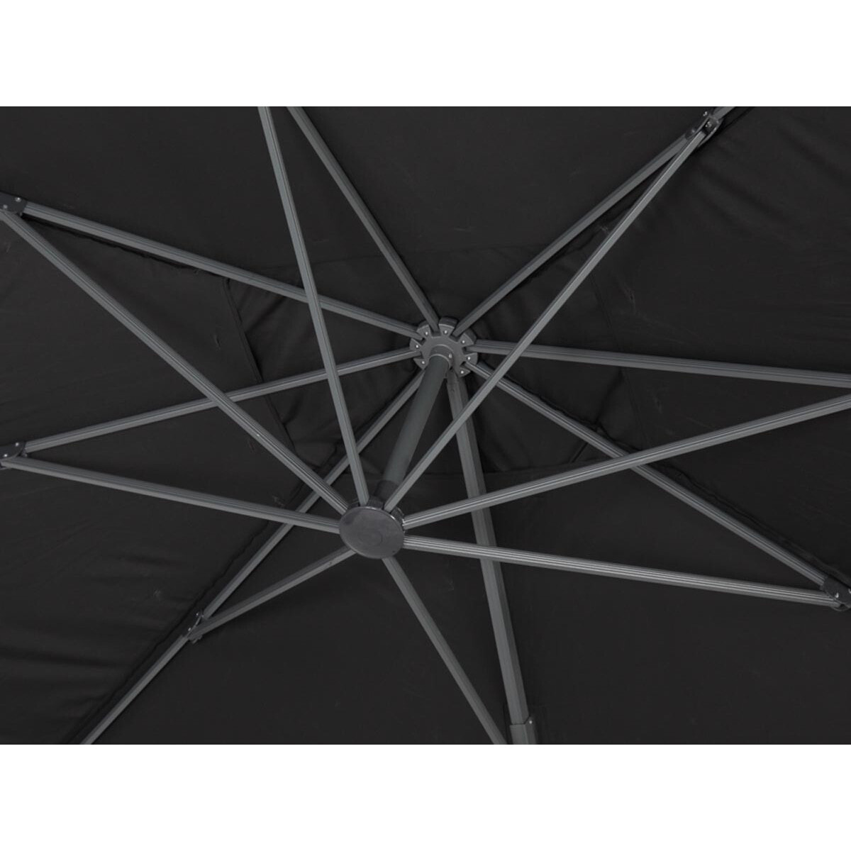 Parasol de jardin déporté en aluminium "Sun 4" - 3 x 4 m - Noir