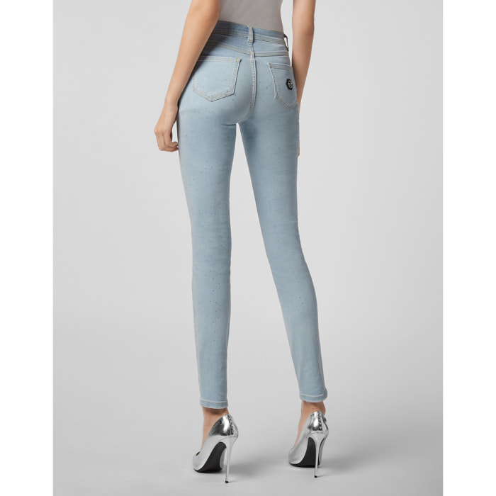 PHILIPP PLEIN Jegging de cintura alta