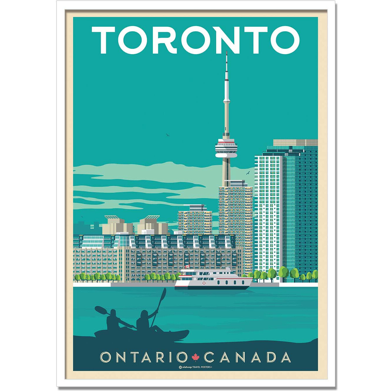 Affiche - Toronto - Olahoop Travel Posters
