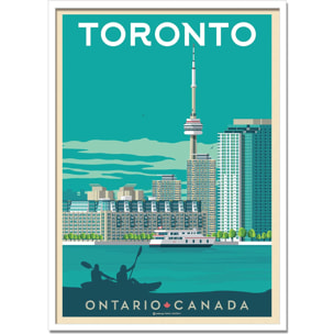 Affiche - Toronto - Olahoop Travel Posters
