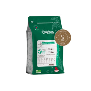 Café Bio - Moka d'Abyssinie - Pur Arabica - Moulu Filtre 250g