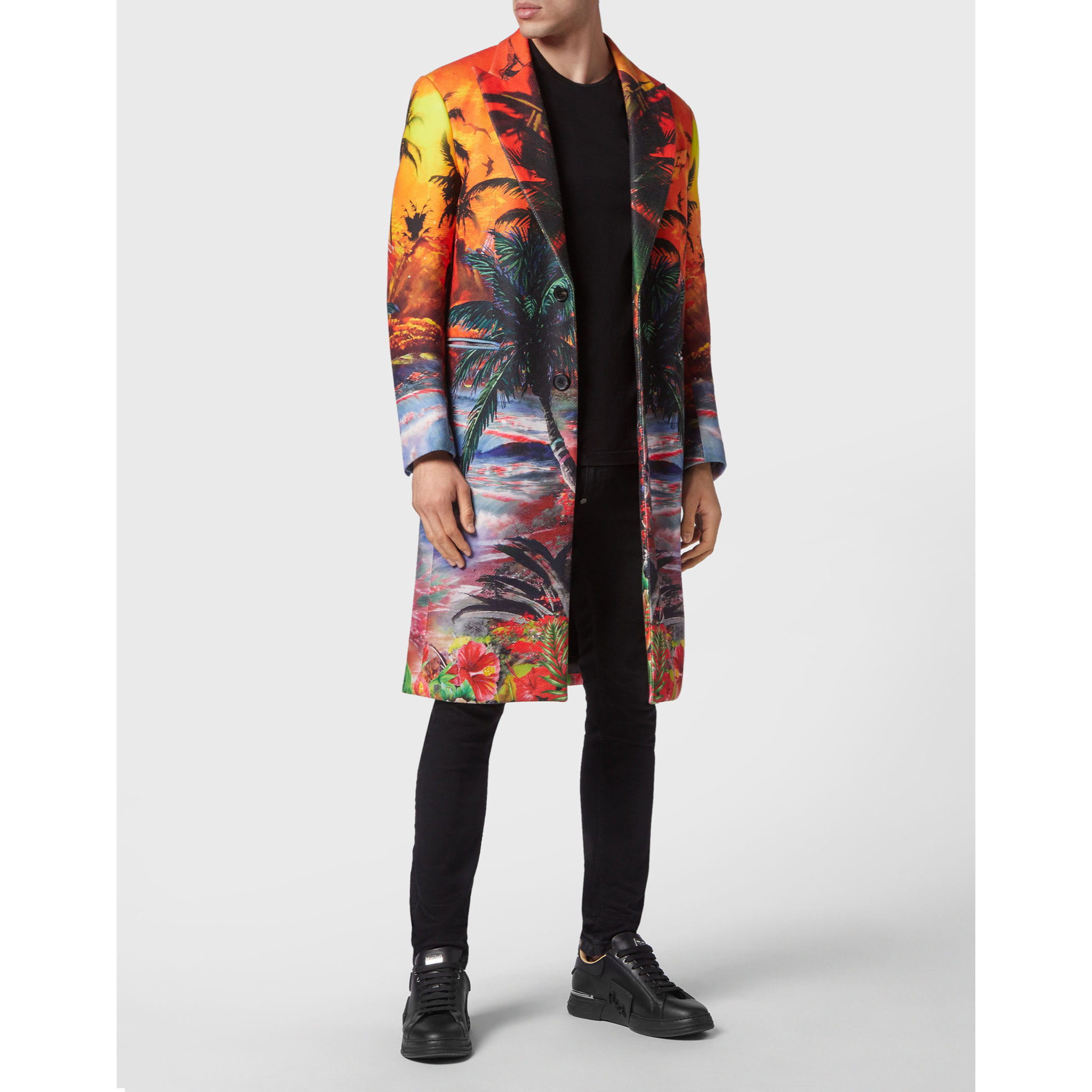 PHILIPP PLEIN COAT LONG HAWAII
