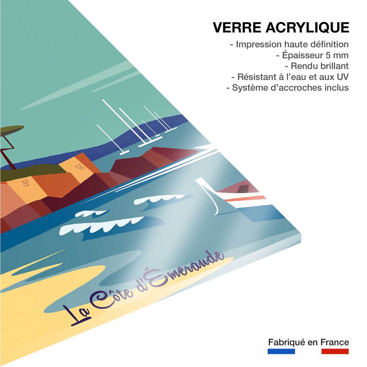 Tableau voyage à dinard Tableau plexiglas