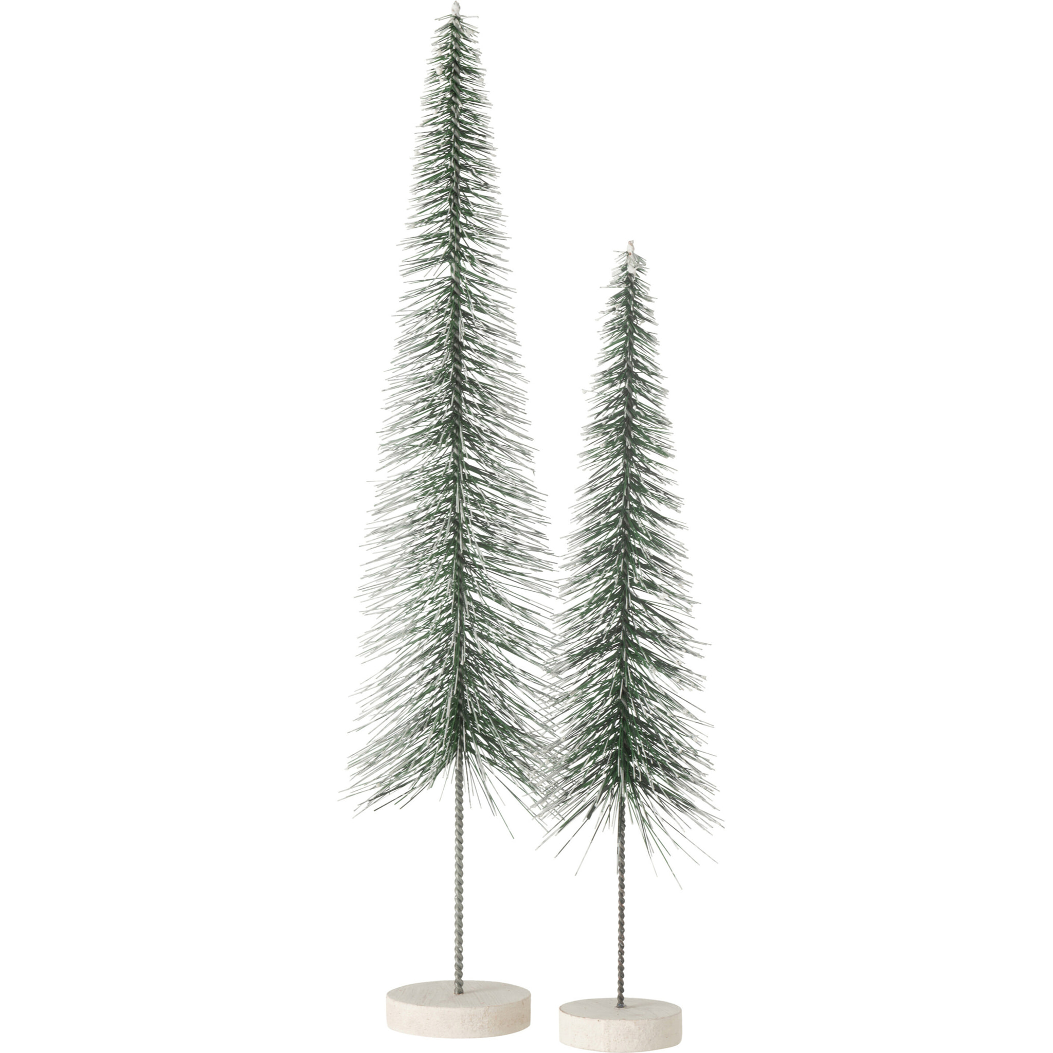J-Line décoration Sapin De Noël Neige - plastique - vert - large
