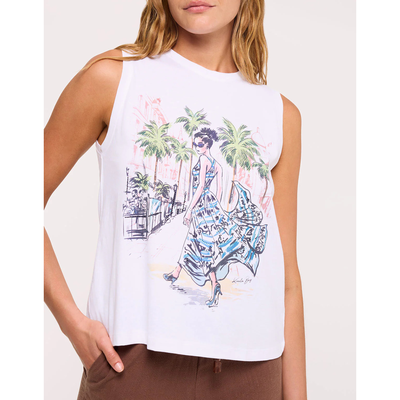 Camiseta Tirantes Blanco - Figureli