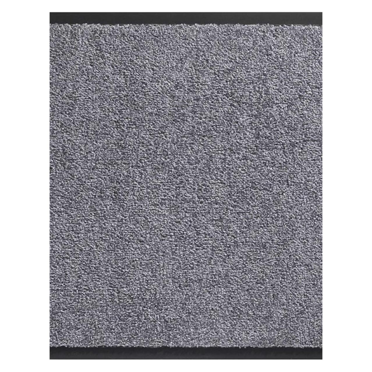 Paillasson TWISTER Gris 60x180 Fait en Europe en polyamide doux et soyeux
