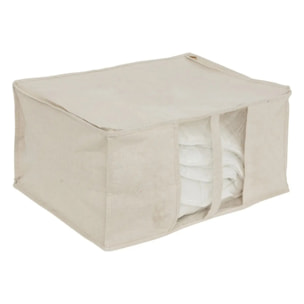 Housse de rangement "Groomy" souple beige 60x30cm