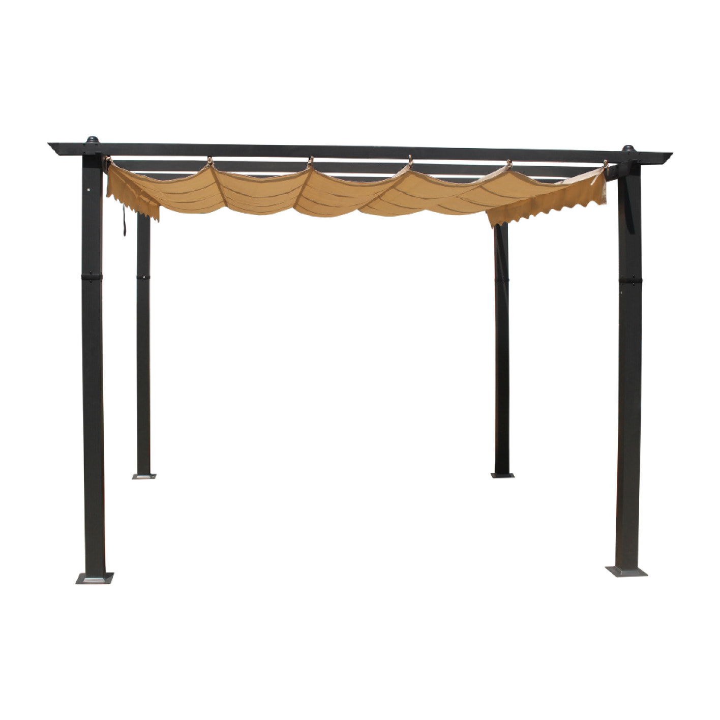 Pergola taupe 3x3m en aluminium - YORo