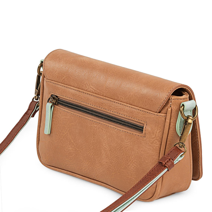 Bolso Bandolera Skpat Leaves Beige