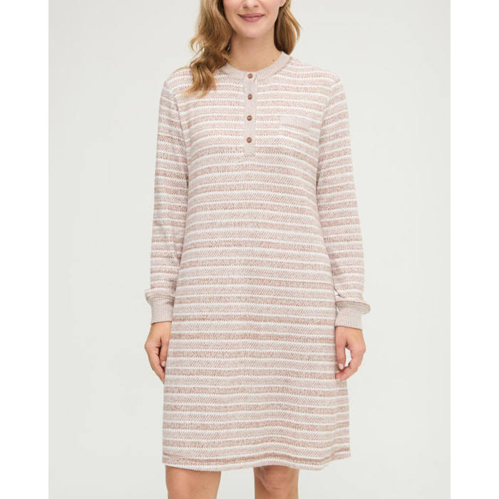 Camisón mujer vigore de rayas con botones